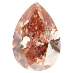 GIA Certified - 1.72 Carats Fancy Intense Orangy Pink Diamond