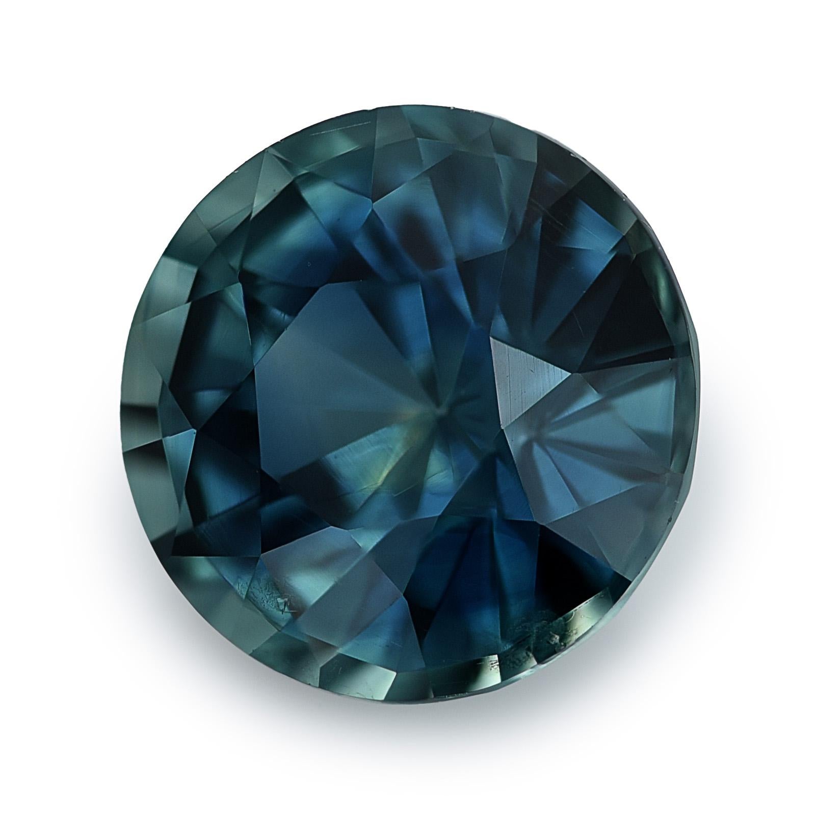 Mixed Cut GIA Certified 1.72 Carats Unheated Green Blue Sapphire For Sale