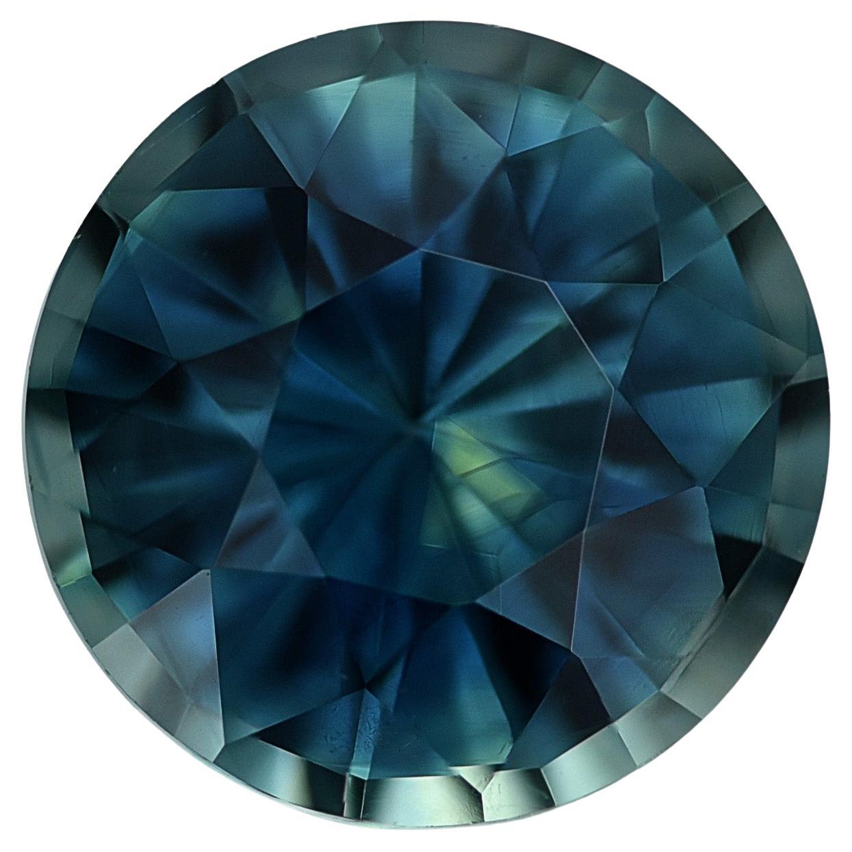 GIA Certified 1.72 Carats Unheated Green Blue Sapphire