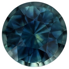 GIA Certified 1.72 Carats Unheated Green Blue Sapphire