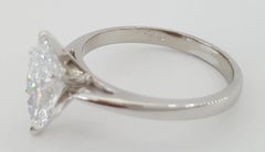 GIA Certified 1.72 ct Marquise Brilliant Cut Diamond Solitaire Ring