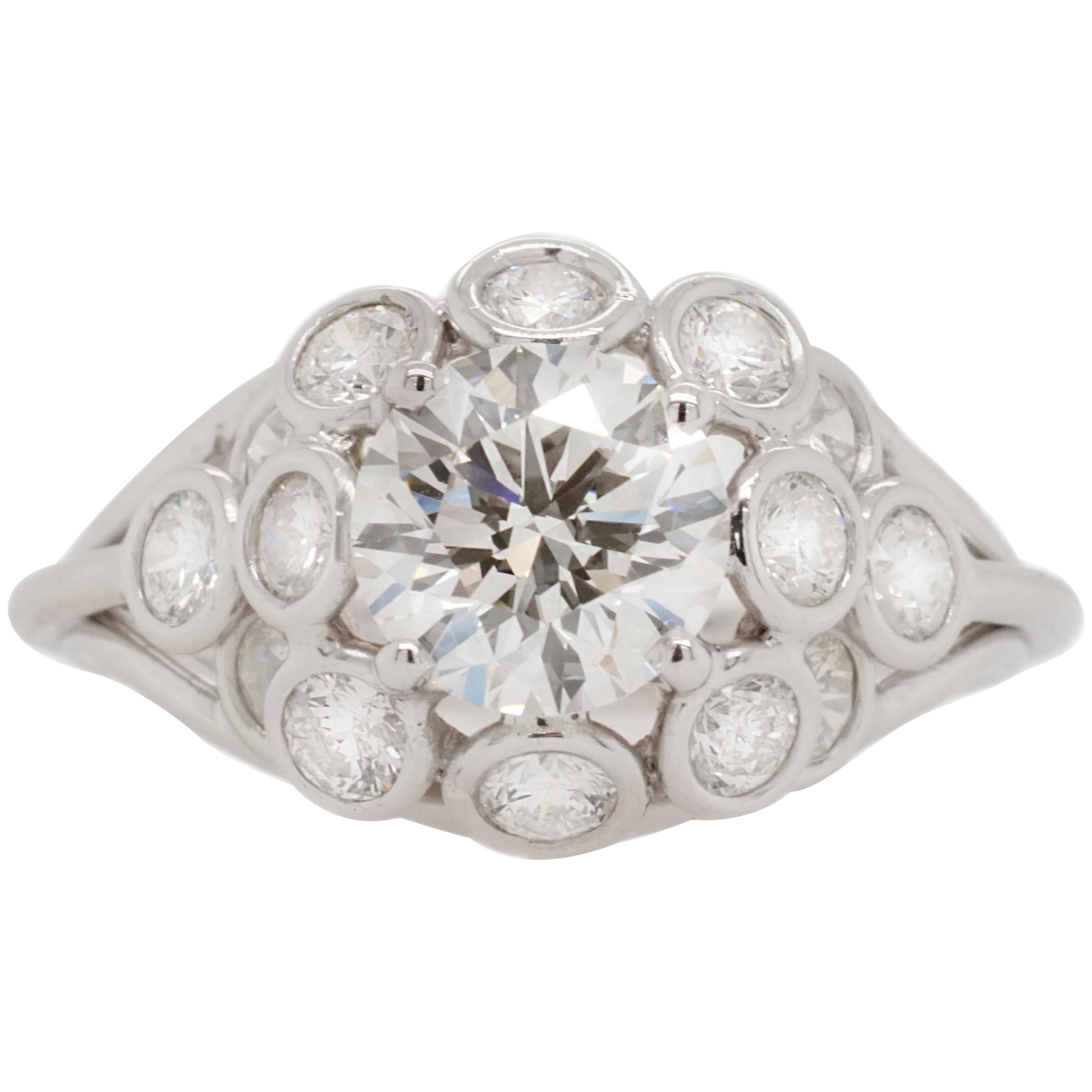 GIA Certified 1.73 Carat Diamond Ring For Sale