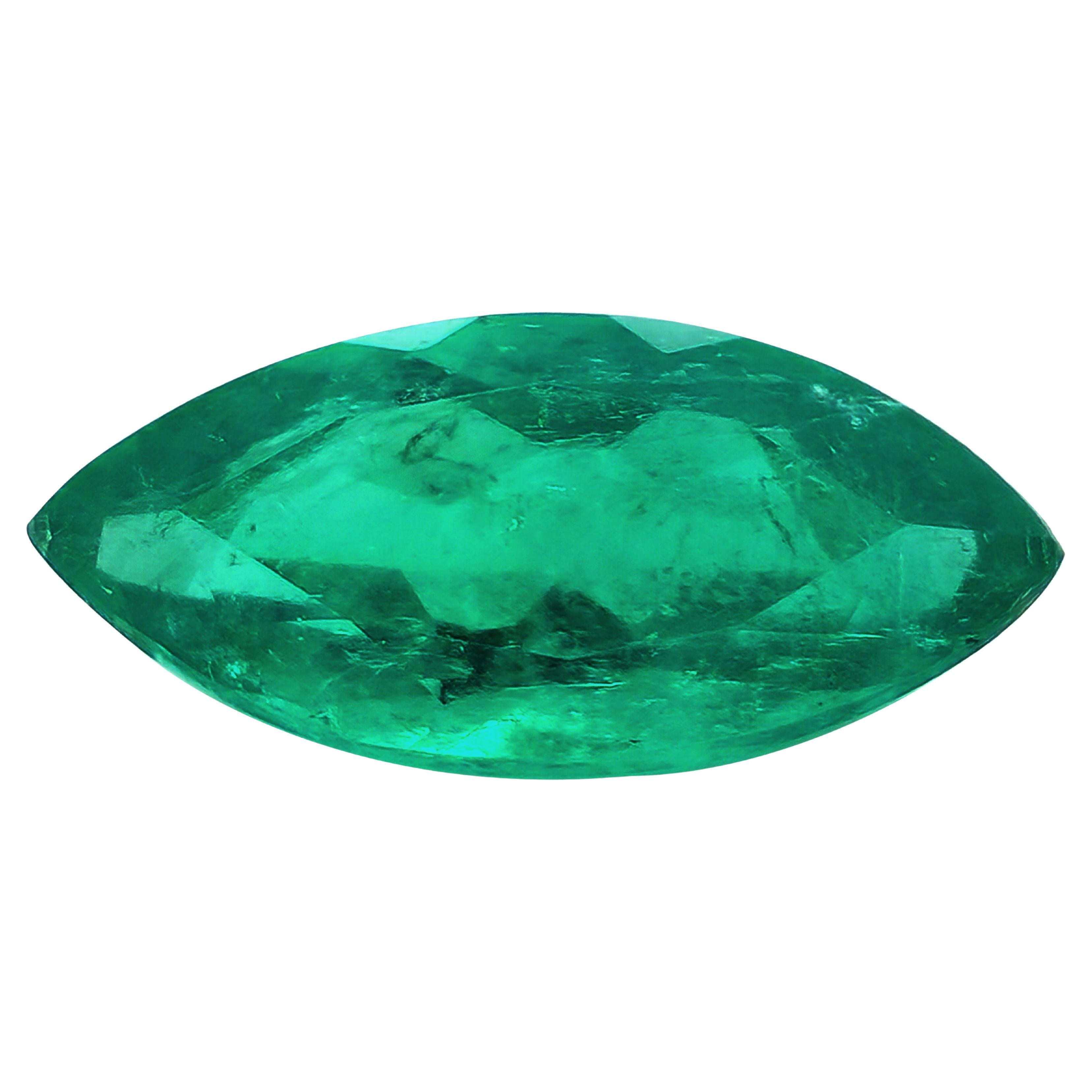 GIA Certified 1.73 Carat Natural Colombian Emerald 