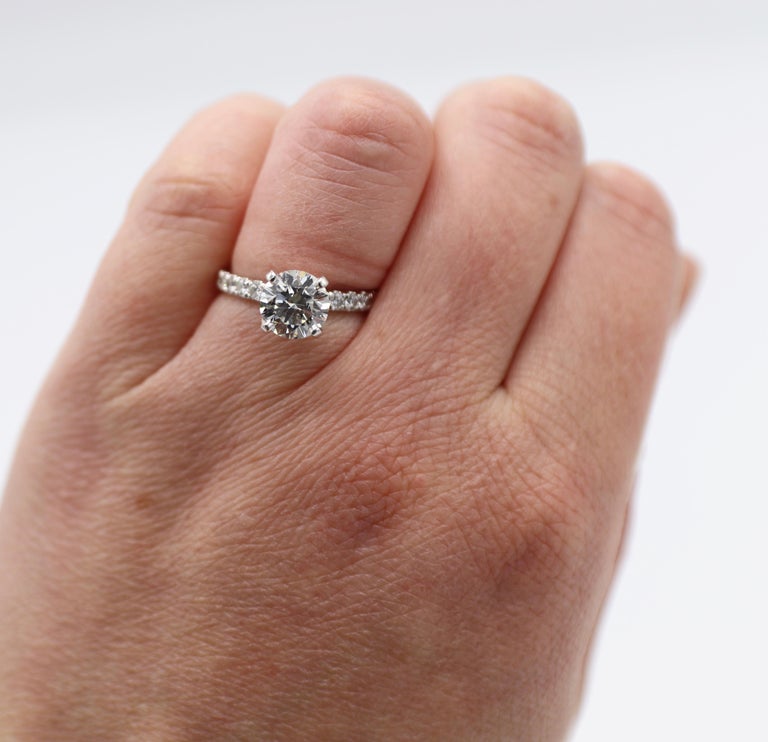 Gia Certified 1 75 Carat Round Brilliant Cut Diamond Engagement Ring At 1stdibs 1 75 Carat Diamond Ring 1 75 Carat Diamond 1 75 Carat Ring