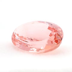 GIA Certified 176 Carat Oval Morganite East West Bezel Pendant Necklace