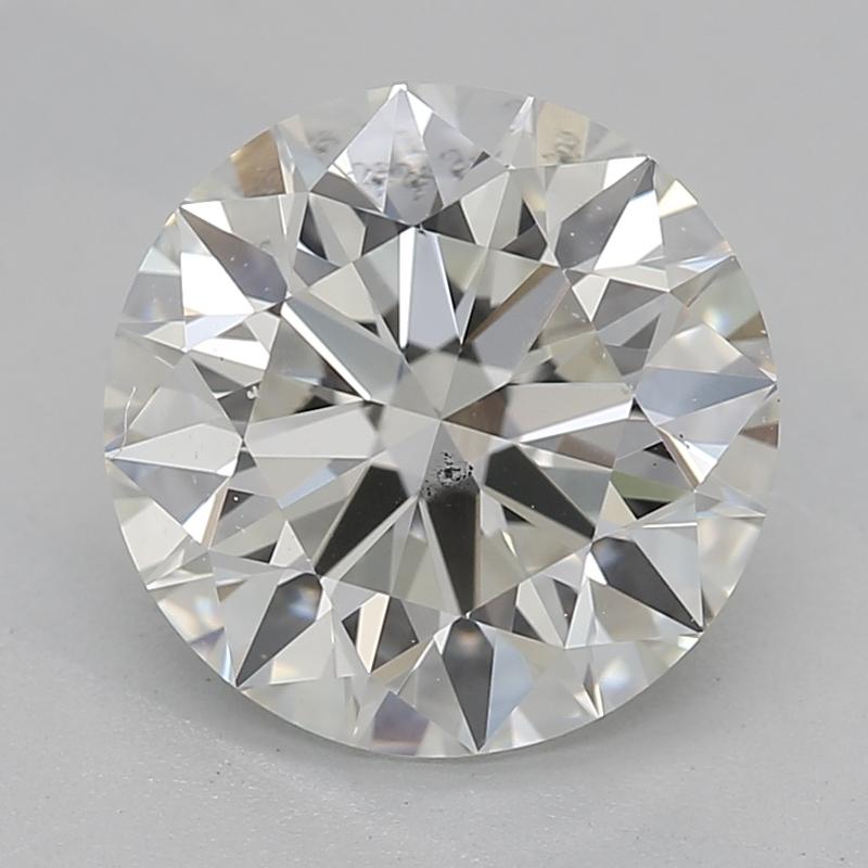 Dieser exquisite, in New York handgefertigte Diamantring besitzt einen faszinierenden runden Mittelstein, der fachmännisch geschliffen wurde, um seine Brillanz und sein Feuer zu maximieren. Mit einem Gewicht von 1,76 und einem fesselnden I und SI1