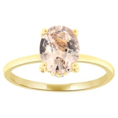 GIA zertifiziert 1,77 Karat Oval Pink Ungeheizt Saphir & Hidden Halo Diamond Ring