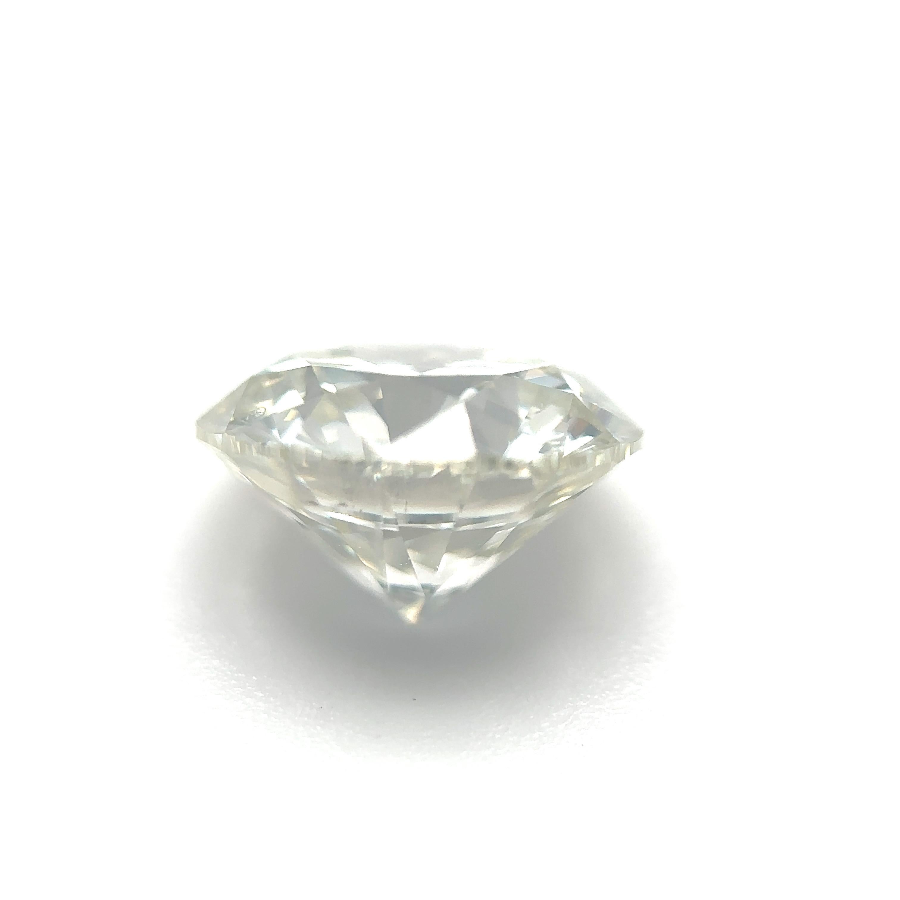 Round Cut GIA Certified 1.78 Carat Round Brilliant  Natural Diamond (Engagement Rings) For Sale