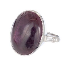 Anillo de cóctel de platino con diamante rubí natural certificado por GIA de 17,90 quilates