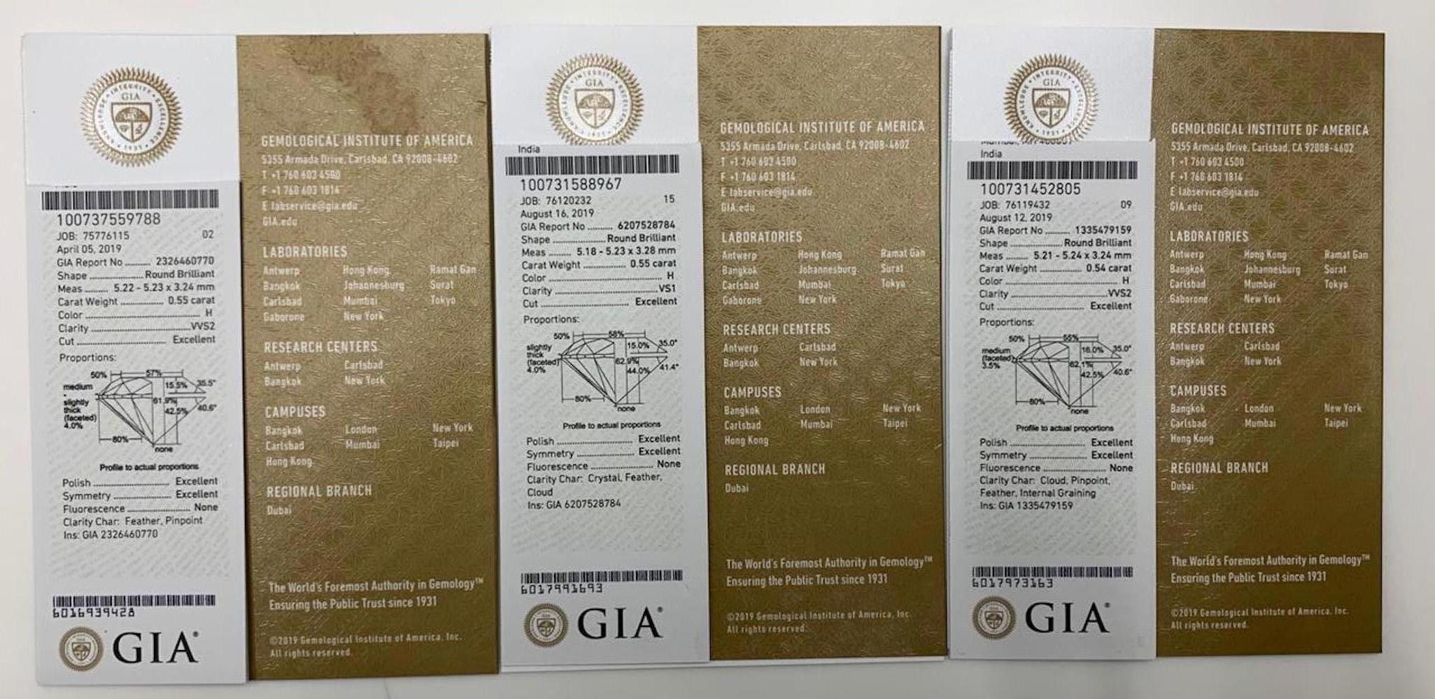 Bracciale da tennis in oro 18 carati certificato GIA da 17,97 carati con solitario a taglio brillante in vendita 5