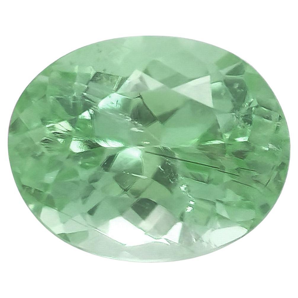 GIA Certified 1.79 ct Natural Mozambique Paraiba Tourmaline, Oval Shape Gemstone For Sale