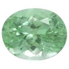 GIA Certified 1.79 ct Natural Mozambique Paraiba Tourmaline, Oval Shape Gemstone