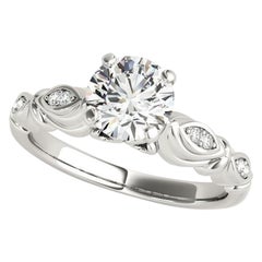 GIA Certified 1.7ct Round Multi-Stone Marquise Milgrain Ribbon Diamond Ring GIA Certified 1.7ct Round Multi-Stone Marquise Milgrain Ribbon Diamond Ring