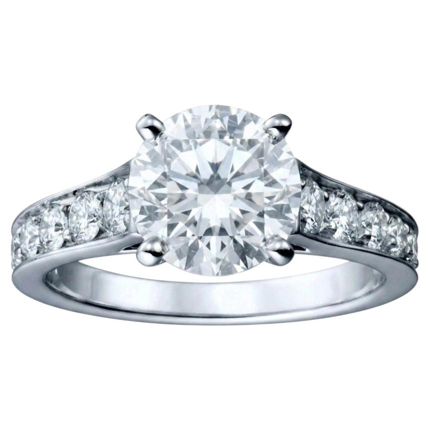 GIA Certified 1.8 Carat E Internally Flawless Diamond Ring