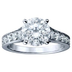 GIA Certified 1.8 Carat E Internally Flawless Diamond Ring