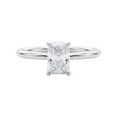 GIA Certified 1.8 Carat Hidden Halo Radiant  Diamond Ring