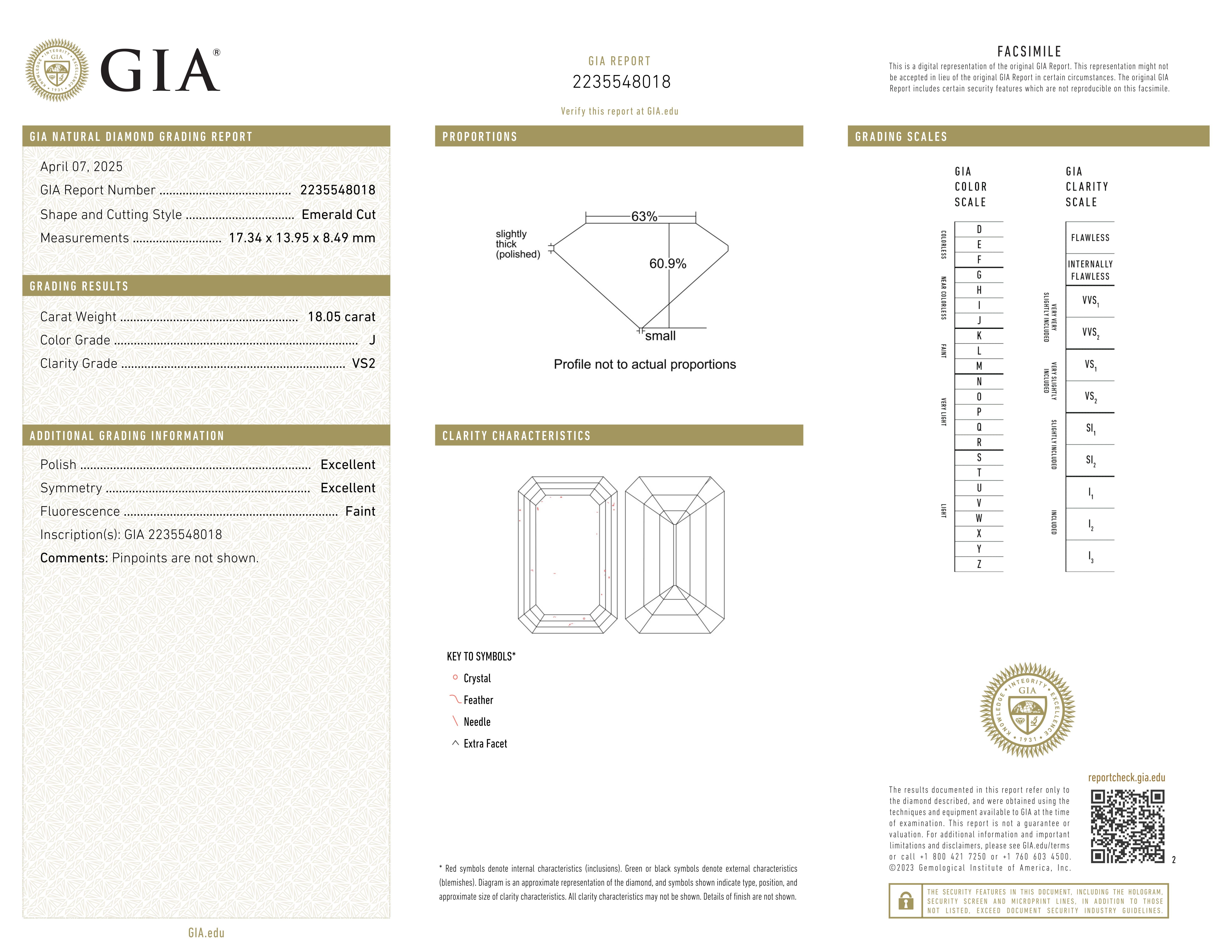 Moderne Bague en diamant certifié GIA 18 carats J VS2 avec baguettes effilées en vente
