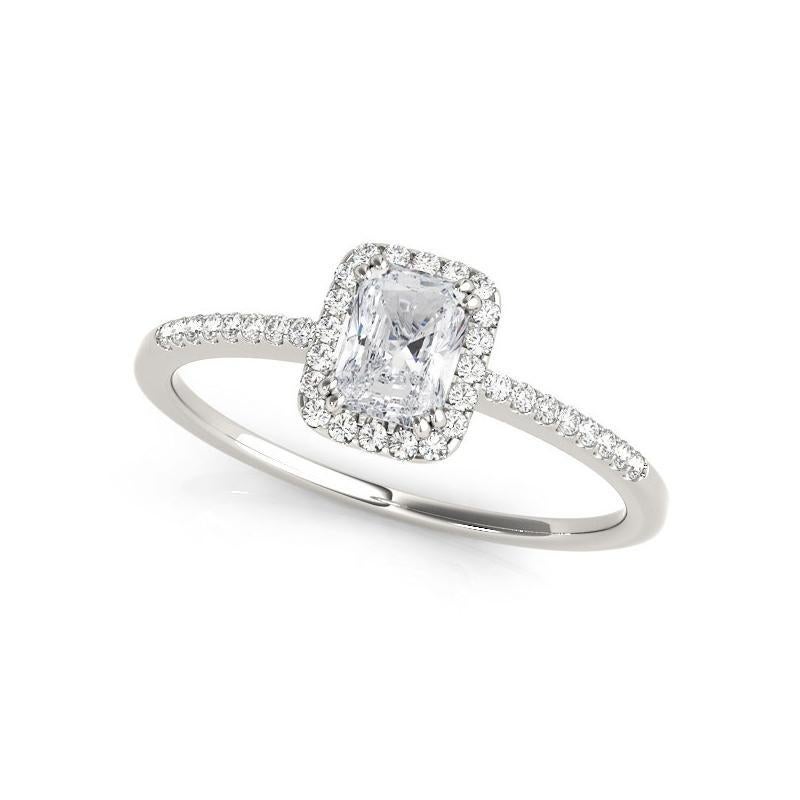 Taglio radiant GIA Certified 1.8 Carat Radiant Halo Filigree Basket Diamond Ring in vendita