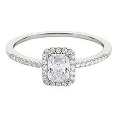 GIA Certified 1.8 Carat Radiant Halo Filigree Basket Diamond Ring