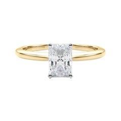 GIA-zertifizierter 1.8 Karat strahlender Solitär-Diamantring in Zackenform