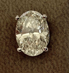 GIA Certified 18 Karat Gold Oval Diamond Stud Earrings, 2.02 Carat, 2.03 Carat