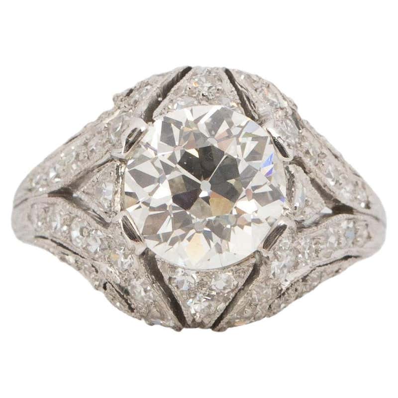 Size 80 Rings GIA Certified .80 Carat Diamond Platinum Engagement Ring For Sale at ...