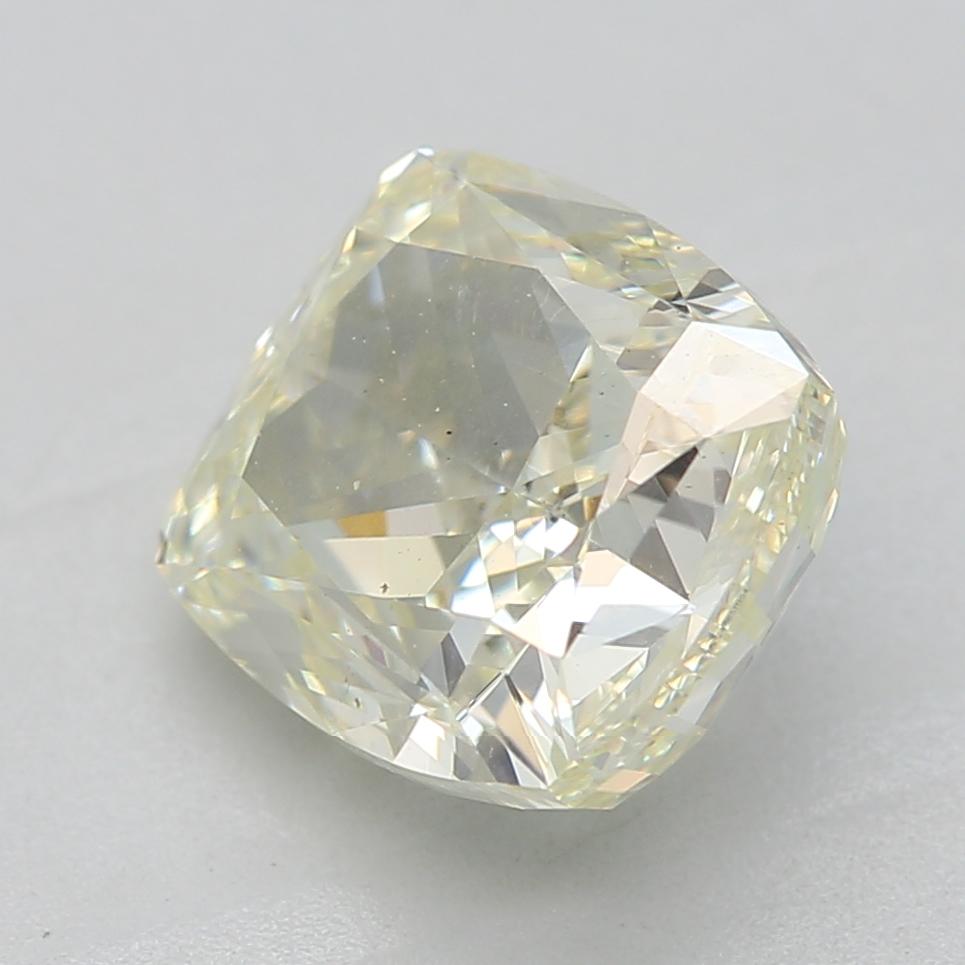 Cushion Cut GIA Certified 1.80 Carat Fancy Light Brownish Grenish yellow SI1 Clarity Diamond For Sale