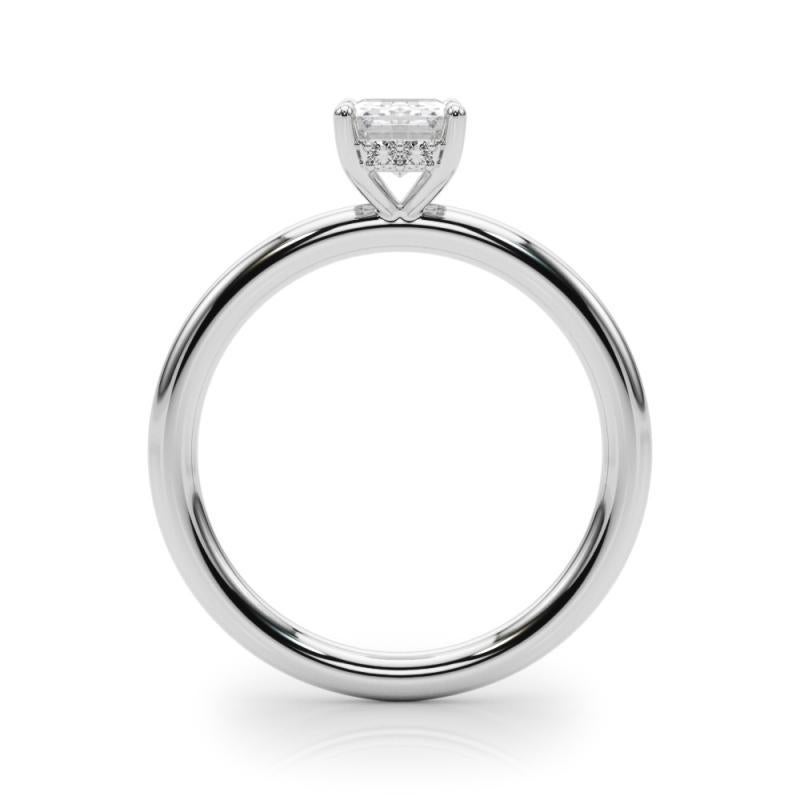 GIA Certificato 1,80 Carati Hidden Halo Radiant  Anello con diamante In condizioni Nuovo in vendita a New York, NY