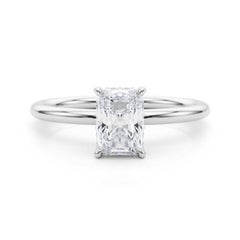 GIA-zertifizierter 1,80 Karat verborgener Halo-Radiant  Diamantring