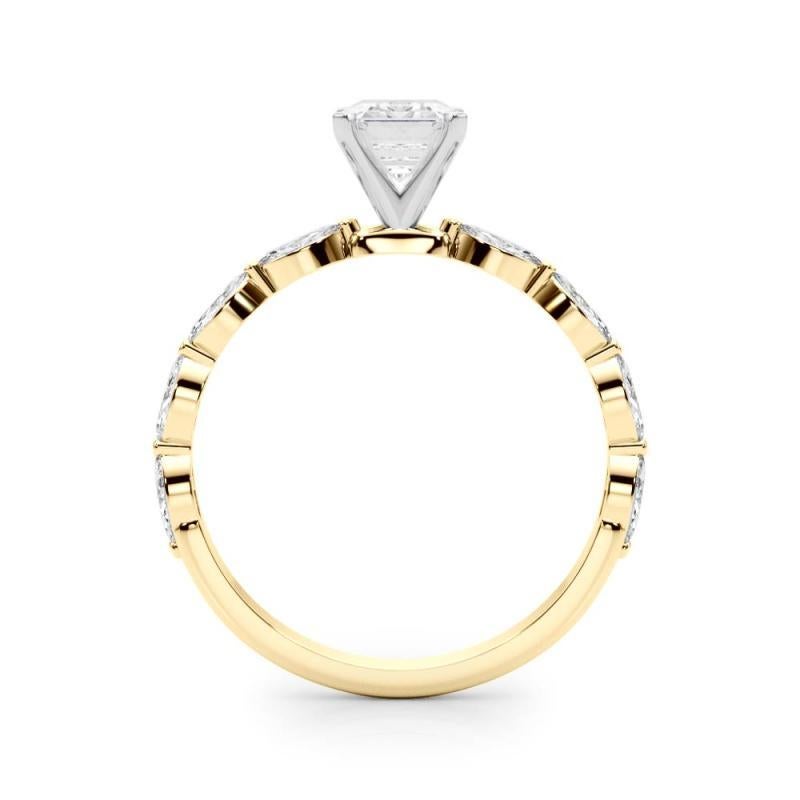 GIA Certified 1.80 Carat Radiant Diamond Band Solitaire Diamond Ring In New Condition In New York, NY