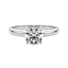 Anillo de diamantes en platino con solitario clásico redondo de 1,80 ct con certificado GIA