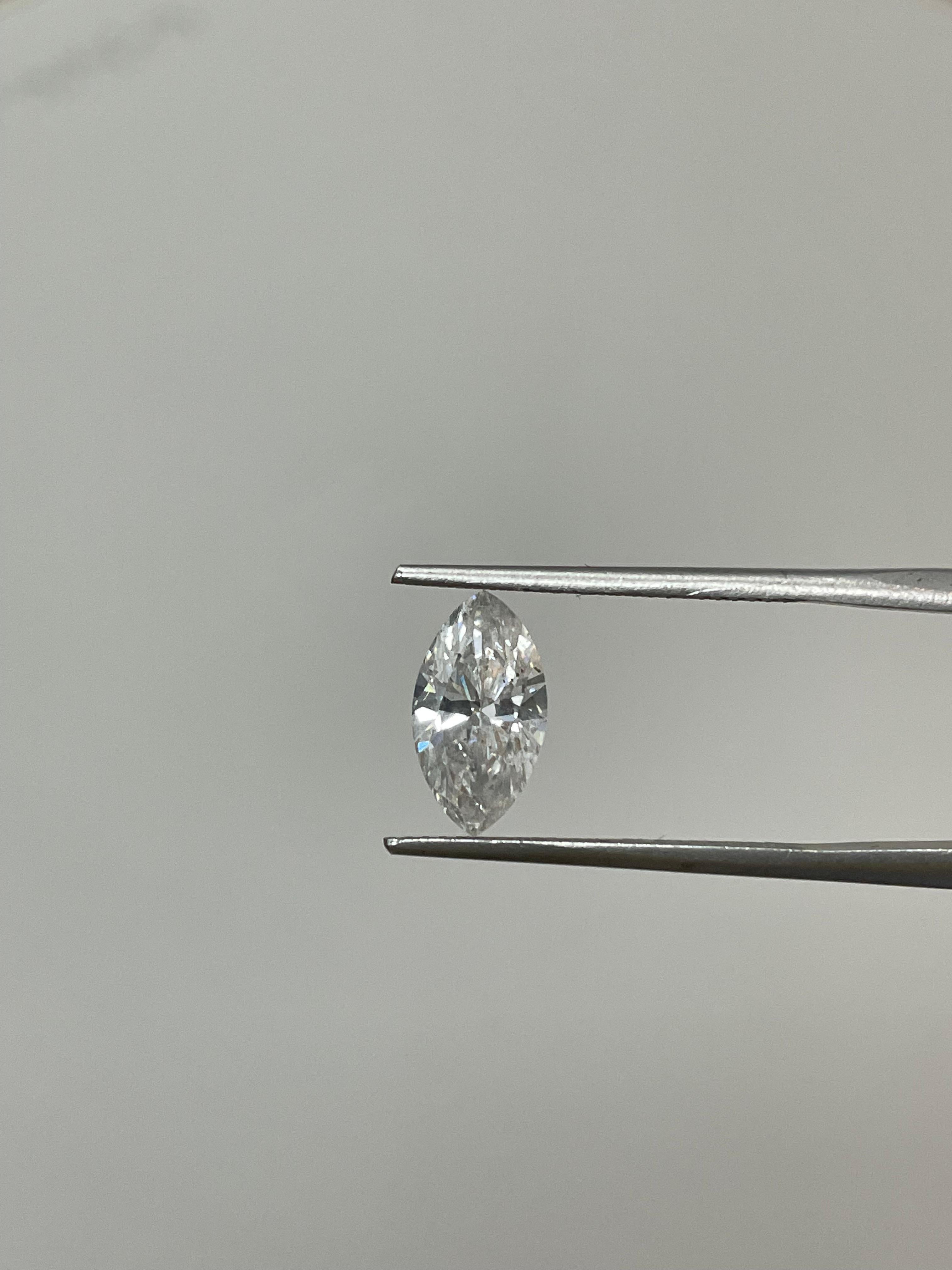 Marquise Cut GIA Certified 1.81 Carat Marquise Brilliant F Color I1 Clarity Natural Diamond For Sale