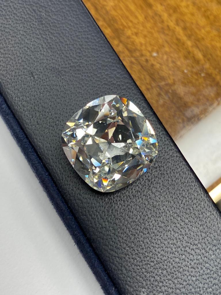 GIA Certified 18.18 Carat Cushion Cut Diamond In New Condition In New York, NY