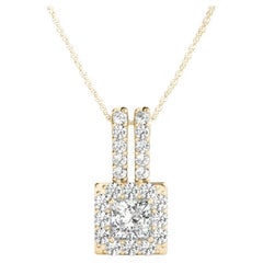 Collana con ciondolo a raggiera con diamante principesco certificato GIA da 1,81 ct.