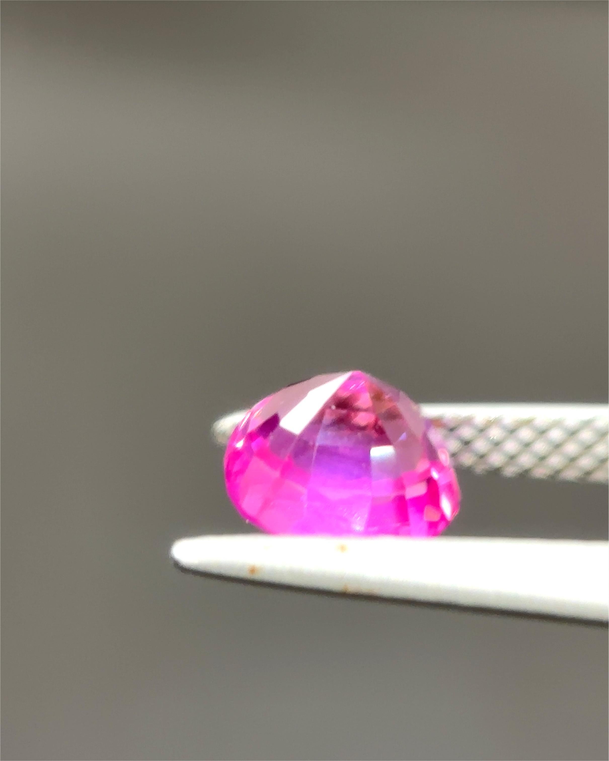 GIA Certified 1.83 Carat Burma No Heat Cushion Cut Pink Sapphire For Sale 4