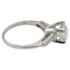 GIA Certified 1.84 Carat K VS1 Old European Cut Natural Diamond Engagement Ring