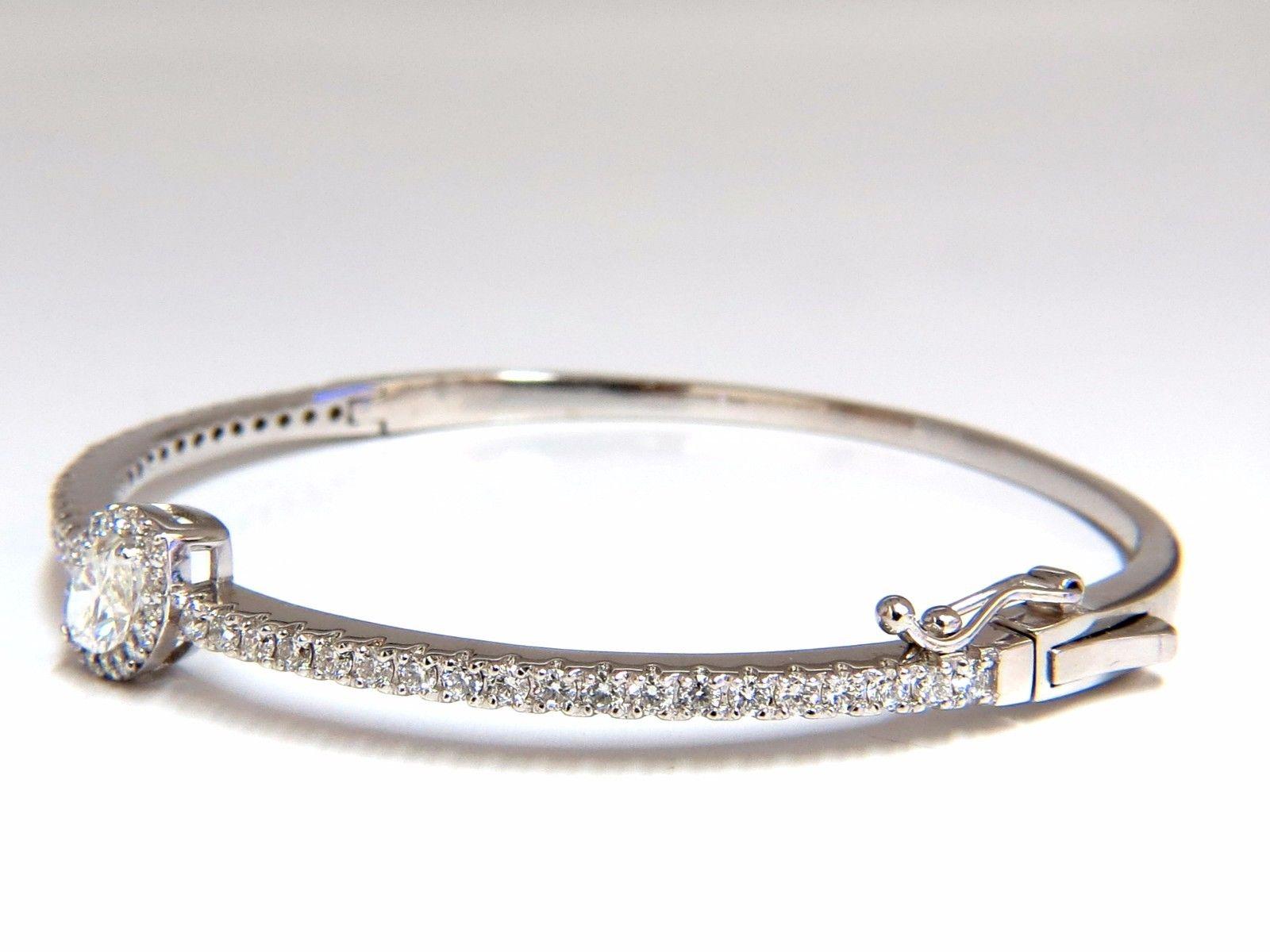 Bracciale a raggiera con diamanti marquise da 1,84 carati certificati GIA 14 carati in vendita 3