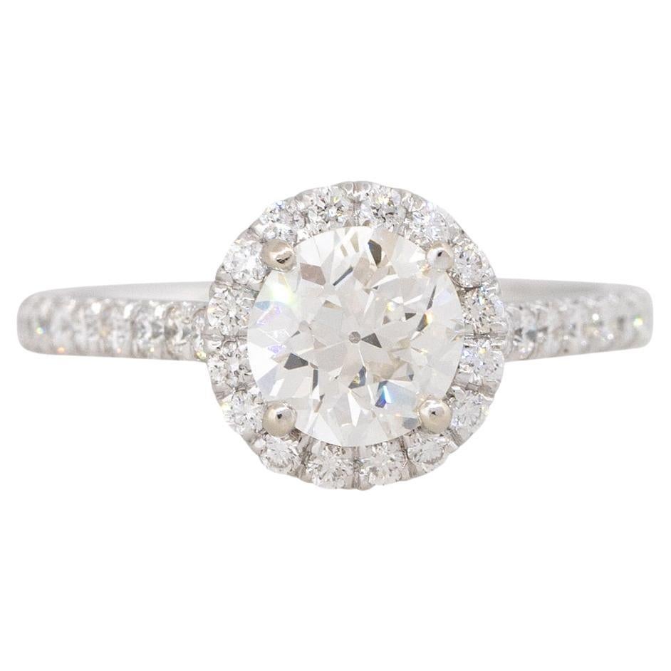 GIA Certified 1.84 Carat Old Euro Cut Diamond Engagement Ring 14 Karat In Stock For Sale