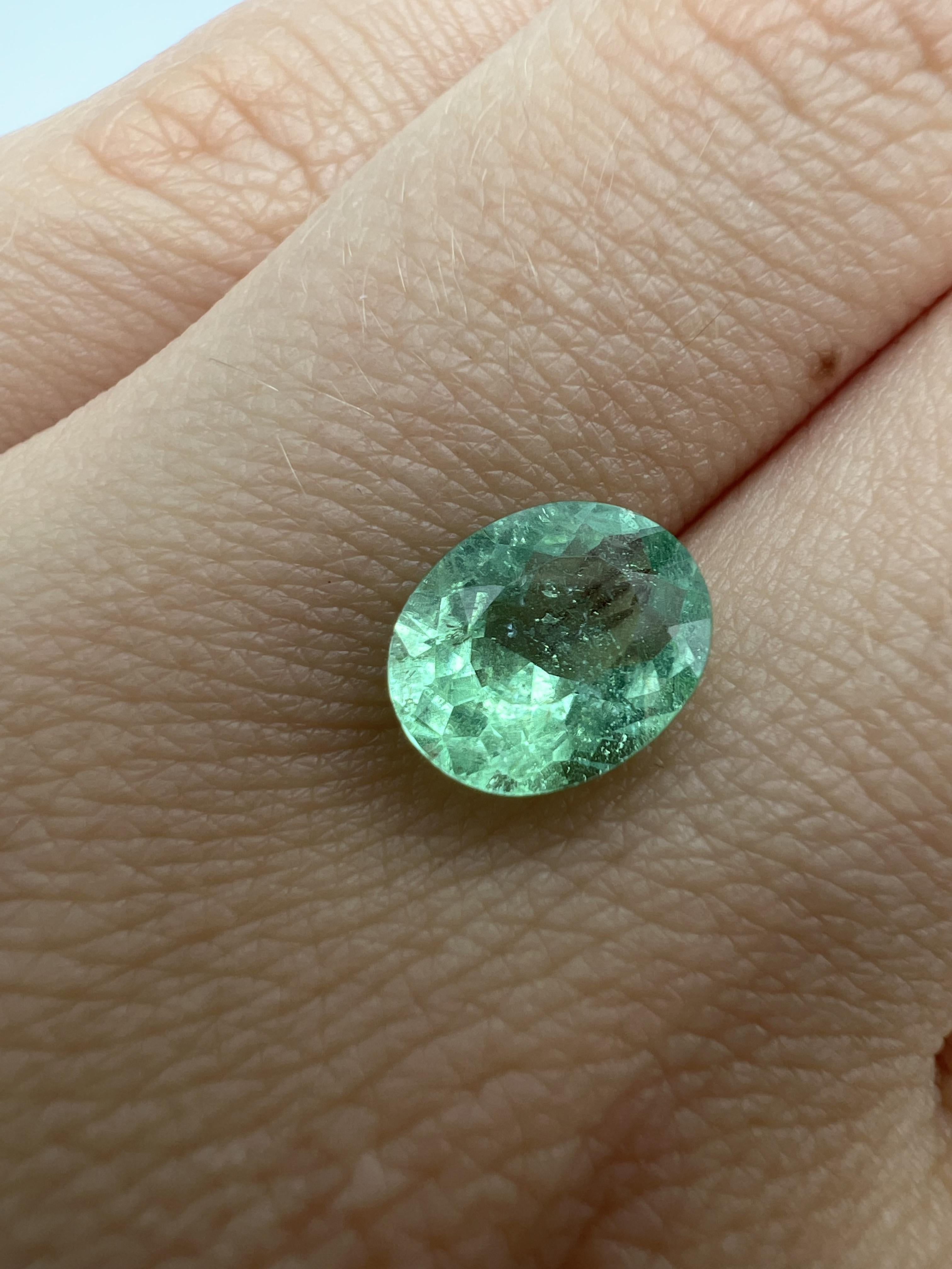 Brilliant Cut GIA Certified 1.84ct Natural Mozambique Paraiba Tourmaline, Gemstone For Jewelry For Sale