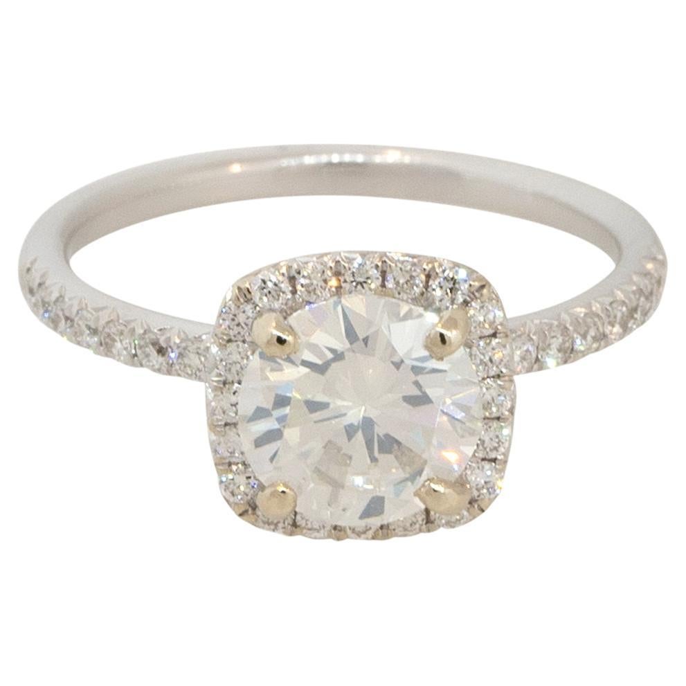 Bague de fiançailles en or 18 carats avec diamant de 1,85 carat certifié par le GIA, en stock