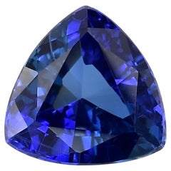 Saphir bleu non chauffé certifié GIA  1,85 carats 