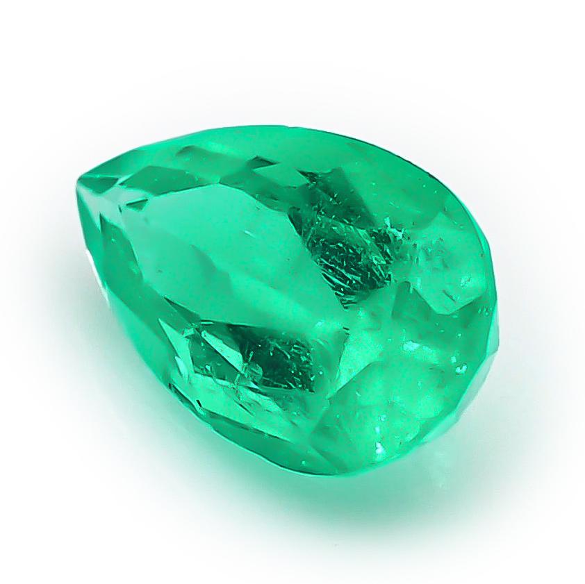 Brilliant Cut GIA Certified 1.86 carats Colombian Emerald  For Sale