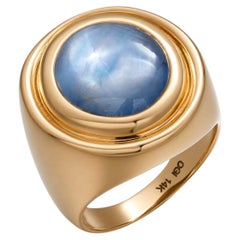GIA bescheinigt 18,66 Karat natürlichen ungeheizten Stern Saphir Ring Center Stein