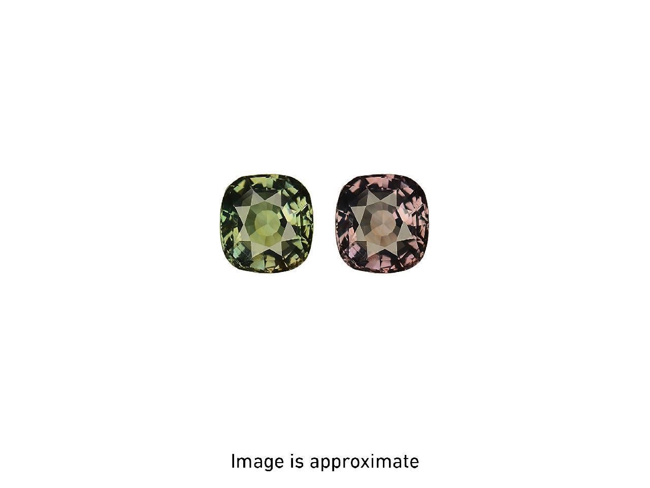GIA Certified 1.87 Carat Cushion Cut Alexandrite Diamond and Platinum Ring 9