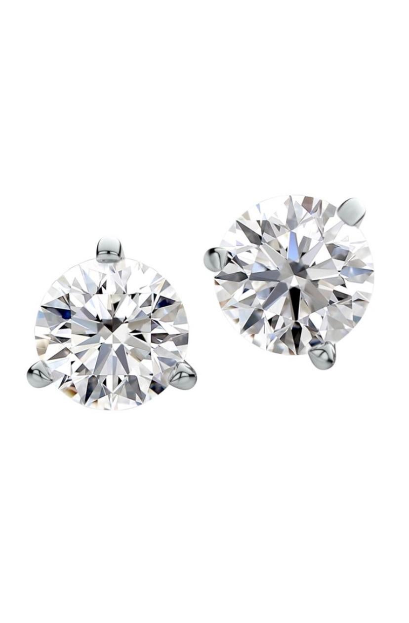 GIA Certified 1.88 Ct D/IF Diamonds 18K Gold Earrings  In New Condition For Sale In Massafra, IT