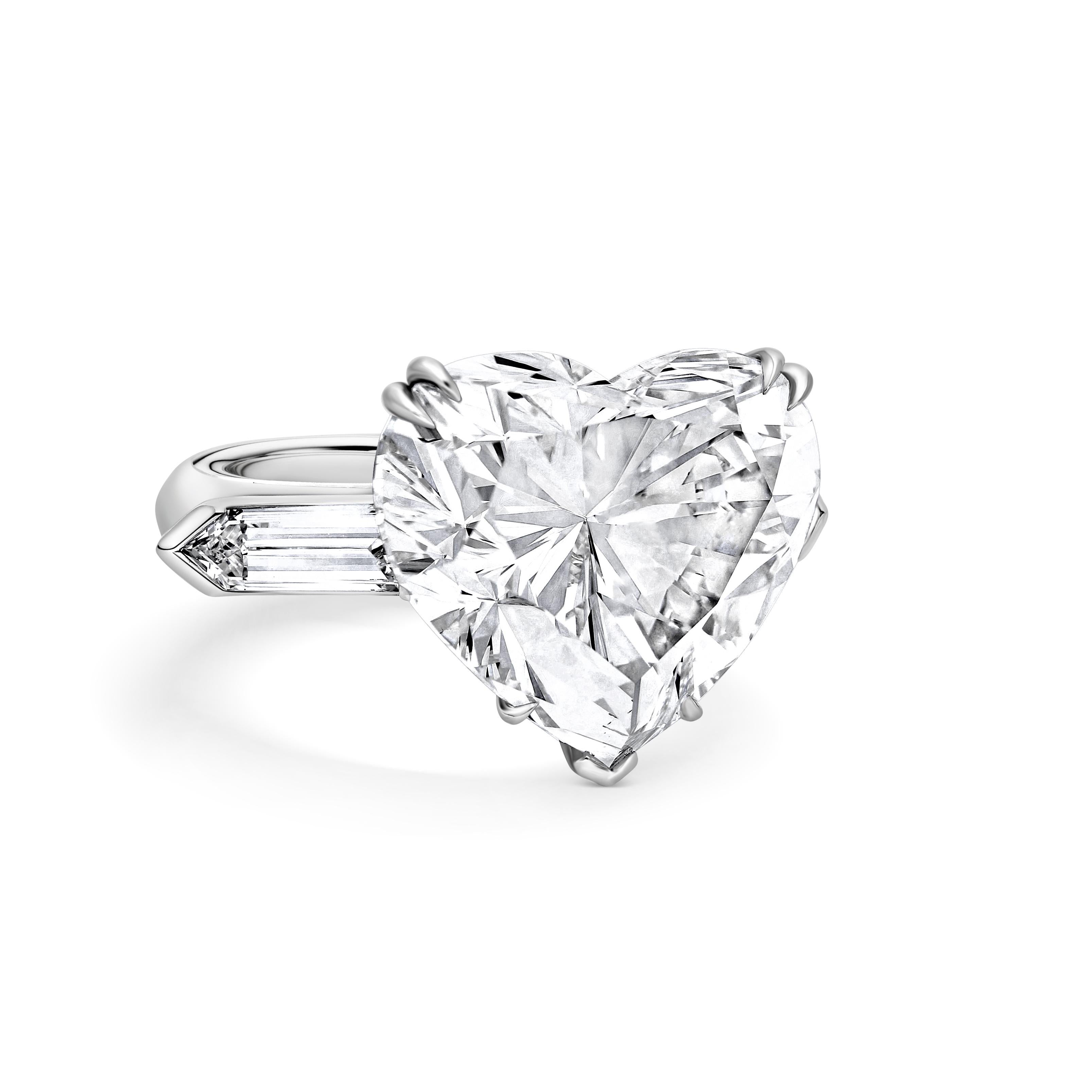 This 18.95 Carat, Internally Flawless Type II-A Heart-Shape Diamond is the archetype of luxury. It embodies the essence of “Miracles of Nature.” That such beauty can be found in the greatest depths of our Mother Earth is what inspires us all.

Set