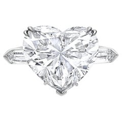 GIA Certified 18.95 Carat Internally Flawless Type II-A Heart-Cut Diamond Ring 