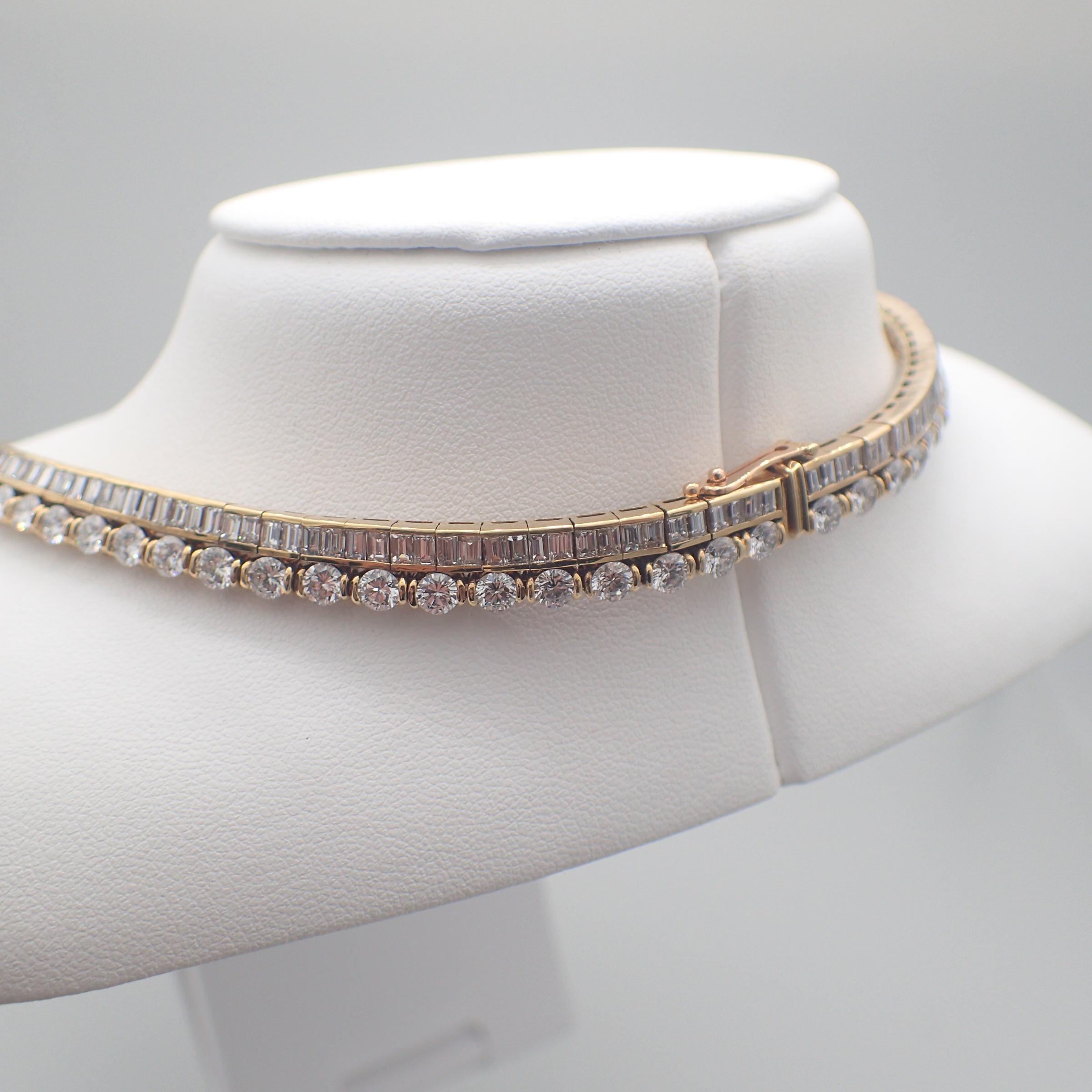 GIA-Bericht zertifizierte Rubin-Halskette aus 18 Karat Gold im Zustand „Neu“ in New York, NY