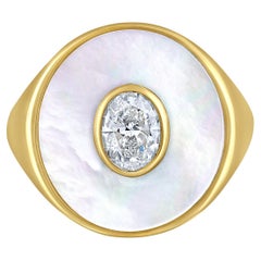 Anello con diamante ovale Mother Nature certificato dalla GIA