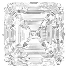 Bague en diamants taille Asscher de 19 carats certifiés GIA